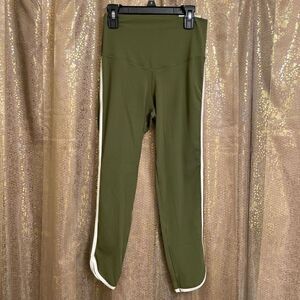 Aerie OFFLINE Real Me Xtra Track Legging Olive Green Granola Groove M Short NWT